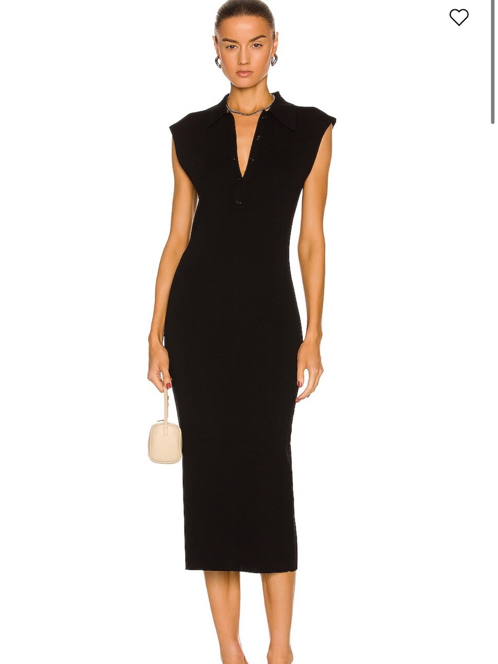 A.L.C. Black Sleeveless Polo Maxi Dress